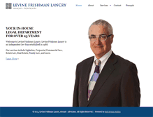 Tablet Screenshot of levinefrishman.com
